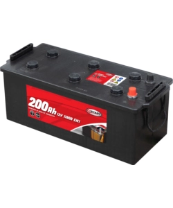 Batteria per autocarro e trattori 200ah 12v 1050a polo positivo sinistro